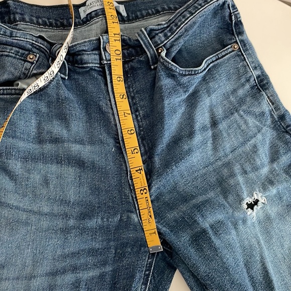 Levi Strauss & Co 567 Athletic Men medium wash distressed jeans- 34 - Picture 11 of 11